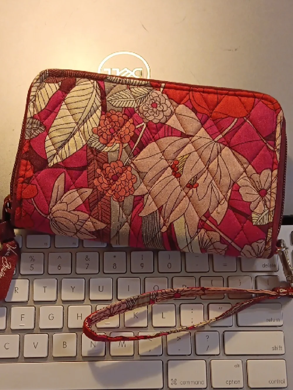 Vera Bradley Grab & Go RFID Wristlet in the retired Bohemian Blooms pattern. - Picture 2 of 14